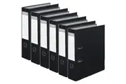 Colourhide Lever Arch Folder File A4 Black 6 Pack Bulk