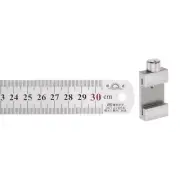Stainless Steel Ruler with 27mm Scriber Block 12" Metric Inch Ruler, Silver Tone