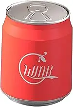 Perfk Cola Can Shape Trash Can with Press Lid Simple Design Small Garbage Container Bin Kitchen Wastebasket for Toilet Laundry Room, Red