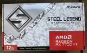 ASRock AMD Radeon RX 7700 XT Steel Legend 12GB OC Graphics Card White [NEW]
