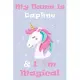 My Name is Daphne and I am magical Unicorn Notebook / Journal 6x9 Ruled Lined 120 Pages School Degree Student Graduation university: Daphne’’s Personal