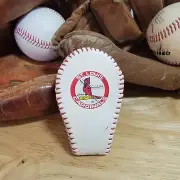 Handmade Upcycled Baseball Magnetic Money Clip Wallet Edc St LOUIS CARDINALS