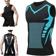 [Generic] Evolv-Off V Boost Men Shirt, Comfortable Breathable Shape Wear Shoulder Compression Vest, Shaping Sleeveless V Neck Tank Top