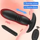 Device Male Prostate Anal Stimulator Plug Thrusting Vibrator Wireless Sex Toy