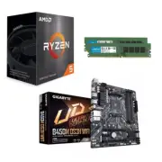 AMD Ryzen 5 5600GT, Gigabyte B450M DS3H WiFi, 16GB Crucial DDR4 COMBO