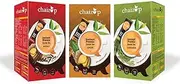 Green Velly Indian Instant Cardamom, Ginger and Masala Premix Tea - Karak Ready to Drink Chai with Low Sugar | Aromatic and Flavoured Tea | Instant Premix Tea| Masala Tea Powder | Pack of 3 X 10 Sachets