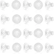 [Generic] 10 Pcs Silicone Earring Backs for Wire Earrings Locking Earring Backs for Studs/Droopy Heavy Earring Hypoallergenic and Comfort Rubber Earring Backs for Studs Safety Back Stoppers for Women Men, one