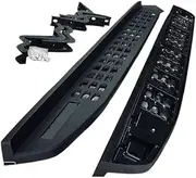 ADCCH PP+ Steel Car Running Boards Side Steps Pair Compatible for Ranger 2012+