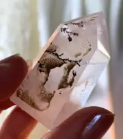 DENDRITIC GIRASOL METAMORPHOSIS MOON QUARTZ POLISHED CRYSTAL POINT MINI-TOWER *2