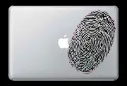 Fingerprint Sticker Apple Mac Book Air/Pro Dell Laptop Decal