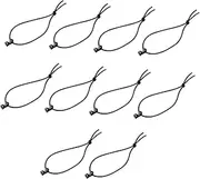 10Pcs Durable Hook with Elastic String for Attachments Clips and Backpack Webbing for Camping and Outdoor Activities