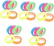TEHAUX Sets Sticky Tape for Books Japanese Stationery Highlighter Strips Removable Reading Tabs Page Markers Bright Colors for Notebooks Rolls