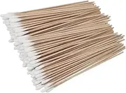 400pcs 4-pack Cotton Stick Swabs Wooden Handle Single Ear Cleaning Tools for Dogs Safe Reusable