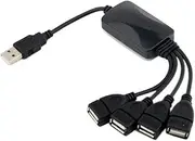 jingfei 1 Male to 4 Female USB HUB Splitter Extend Cable Power Adapter Socket Converter Hub USB Computer Separator