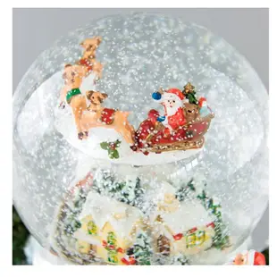 【SPICE】聖誕節LED燈雪花水晶球音樂盒 聖誕節 交換禮物 創意生日禮品 八音盒｜趣買購物旅遊生活館