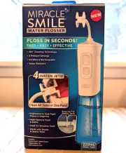 Miracle Smile Water Flosser, Portable Dental Rechargeable Water Flosser New