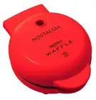 Nostalgia My Mini Waffle Maker 5" Cooking Surface, Brand New Factory Sealed, Red