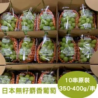 在飛比找PChome24h購物優惠-【真食材本舖 RealShop】日本頂級無籽麝香葡萄 10串