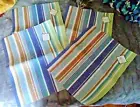 Set of 4 Indoor/Outdoor Textilene Placemats Ava Stripes 13 X 19" By HD Designs