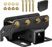 SUORTO for Bronco Tow Hitch Trailer Kit Compatible with 2021 2022 2023 2024 Ford Bronco 2/4 Door 2 Inch Hitch Receiver with Cover, Rear Bumper Towing Hook Combo (Exclude Bronco Sport)
