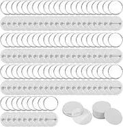 300 Sets 32mm/1.25 inch Blank Button Badge Parts for Button Machine 58mm Button Parts, Circular Badge Blank Button Pins