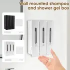 3 Chamber Shower Soap Dispenser 400ml Wall Shampoo Dispenser Wall Mounted xdXQk