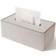 Tissue Box Cover, Leather Tissue Box Holder, Rectangular Tissue Box caps for Kleenex, napkin