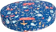 HAKIDZEL Portable Booster Seat Cushion for Dining Table Soft Seat Pad with Strap for Travel and Home Use Lightweight Chair Mat for Eating Playing