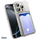 Clear Card Holder Photo Slot Bumper TPU Case Cover For iPhone 16e Pro Max 15 Pro
