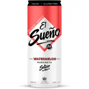 El Sueno Watermelon Margarita Seltzer Can 250mL