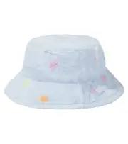 [Stella McCartney Kids] Stella McCartney Kids Printed faux fur bucket hat M blue