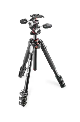 送腳架袋 Manfrotto 曼富圖 MK190XPRO4-3W 鋁合金三腳架 套組 含(MHXPRO-3W 三向雲台)