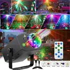 Party Disco Ball Lights RGB Stage Lighting Strobe Light Pattern Laser Projector