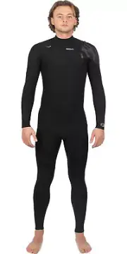 GUL Mens 2024 Response Echo 3/2mm Chest Zip Wetsuit - Black / Contour Camo