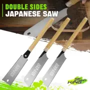 3pc Japanese Saw Tool Set Double Side Pull-cut Hand Saw 9 Inch Blade Woodworking