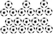 Toddmomy 20Pcs Foosball Balls for Tabletop Soccer Games Mini Table Game Accessories Standard Black White Resin Balls Replacement