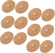 BESPORTBLE 12Pcs Fiber Mulch Mats for Plant Protection Durable Flower Pot Liners Hydrophobic Air Permeable Shape with Central for Gardening Flower Care