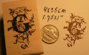 Monogram Letter G rubber stamp WM P41