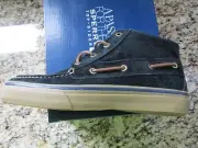 NEW SPERRY TOP-SIDER BAHAMA CHUKKA BOOTS SHOE BOOTS SHOES MENS 8 BLACK SUEDE