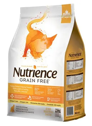 Nutrience紐崔斯 無穀養生貓系列‧火雞鮭魚2.5KG (015561525411)