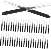 BESTYASH 50pcs Black Interproximal Cleaning Brushes for Gum Care Soft Bristles for Deep Cleaning Individually Wrapped for Travel for Home and Office Use