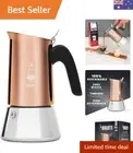 New Venus Induction, Stainless Steel Stovetop Espresso Coffee Maker, Suitable...