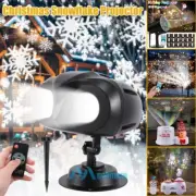 Christmas Snowflake Projector LED Moving Snowfall Laser Light In/Outdoor Decor
