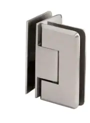 CRL Pinnacle 092 Series Brushed Nickel 90° Glass-to-Glass Hinge