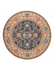 [Rug Culture] Evoke Splash Transitional Round Rug In Multi