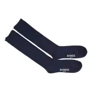 12 Pairs X Bonds Kids Unisex School Knee Hi Navy Socks 11-14