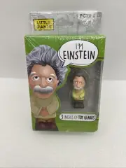 Albert Einstein Figure Little Giants FCTRY 3" Plastic "I'M EINSTEIN” Toy Genius