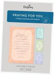 - Praying for You King James Version - 4 Design Assortment with Scripture -