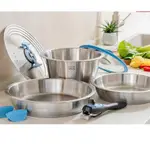【NEOFLAM】COOKVISION SUS304 不鏽鋼 鍋具 8件組 鍋具組 平底鍋 湯鍋 炒鍋 拆卸把手 廚具