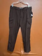 Blauer Side Pocket Rayon Blend Trousers Brown 8980wt Women’s 16 38/29.5”
